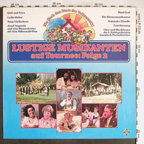 V.A.Lustige Musikanten a.Tournee 2: Josef Augustin...Erni Hornung, Telefunken(6.24443 AF), D, 1980 - LP - H6542 - 6,00 Euro