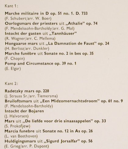 Marine B.o.t. Royal NetherlandsNavy: Classical Marches, Foc, m-/VG+, Philips(P 12 904 L), NL,  - LP - H6626 - 7,50 Euro