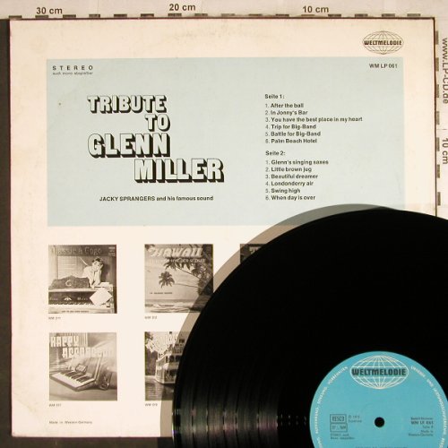 Sprangers,Jackie - Orchester: Tribute to Glenn Miller, Weltmelodie(WM LP 061), D, 1975 - LP - H7805 - 7,50 Euro