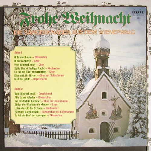Sängerknaben aus dem Wienerwald: Frohe Weihnacht, tt Records(tt 955), D,  - LP - H7815 - 7,50 Euro