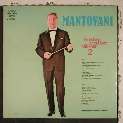 Mantovani: Ein Klang Verzaubert Millionen 2, Decca(S 16 636-P), D, Foc,  - LP - H9662 - 6,00 Euro