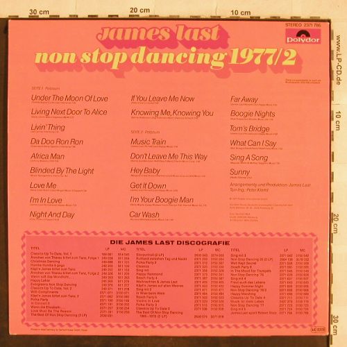 Last,James: Non Stop Dancing 77/2, Polydor(2371 786), D, 1977 - LP - H9912 - 7,50 Euro