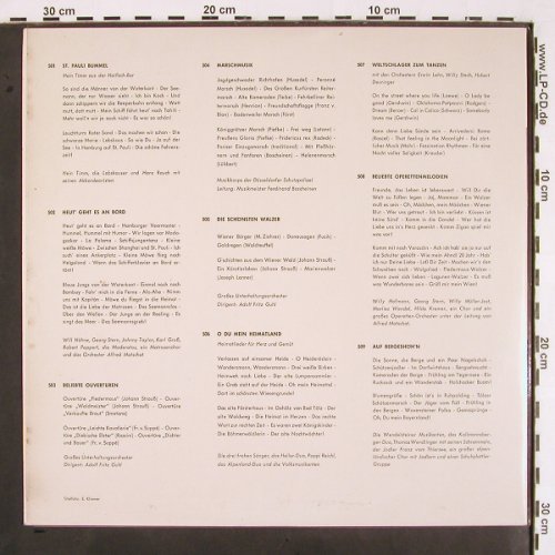 V.A.Heut' geht es an Bord: Hein Timm a.d.Haifischbar,WillHöhne, Regina (502), D, Mono Typ: LP Best.-Nr.: V2004 Preis: 9,00 Euro