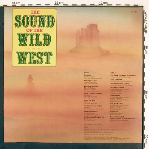 V.A.The Sound of the Wild West: Bonanza,Das Lied vom Tod,instrum., Dino (LP 1881), D, 1988 Typ: LP Best.-Nr.: V2011 Preis: 5,00 Euro