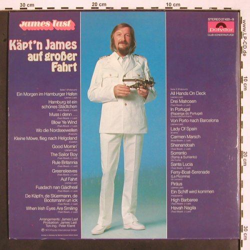 Last,James: Käpt'n James auf großer Fahrt, Polydor,Club Aufl. (27 420-9), D, +Poster, 1973 Typ: LP Best.-Nr.: V2036 Preis: 9,00 Euro