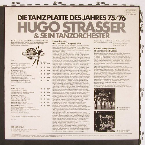 Strasser,Hugo & Tanz-Orch.: Die Tanzplatte des Jahres 75/76, EMI (C 062-29 586), D, 1975 Typ: LP Best.-Nr.: V2041 Preis: 6,00 Euro