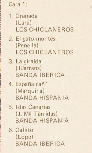 V.A.Su Majestad... El Pasodoble: Los Chiclaneros...Banda Hispania, Fontana (6429 039), E Typ: LP Best.-Nr.: V2268 Preis: 6,00 Euro