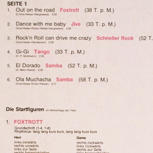 Twins Band - Übungsplatte: Tanzen lernen leicht gemacht-Übungp, May Records/ADTV (A 333), D Typ: LP Best.-Nr.: V2294 Preis: 6,00 Euro