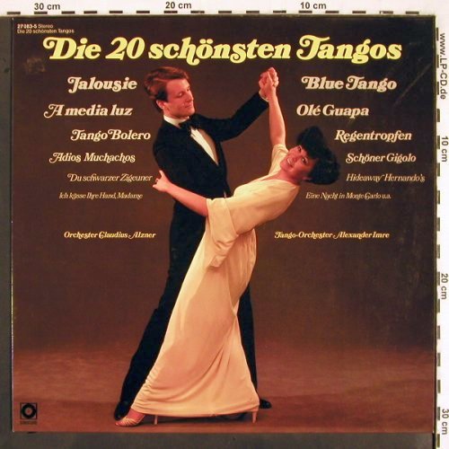 Alzner,Claudius / Alexander Imre: Die 20 schönsten Tangos, Sonocord (27 083-5), D Typ: LP Best.-Nr.: V2366 Preis: 7,50 Euro