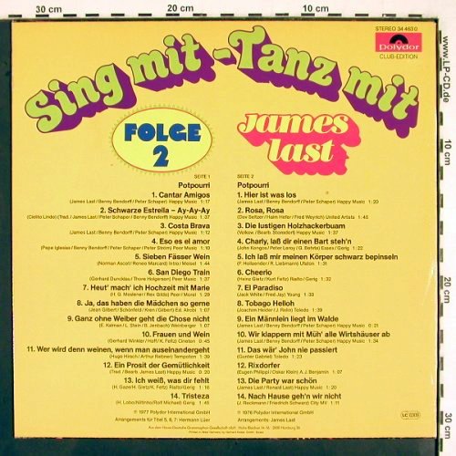 Last,James: Sing Mit-Tanz Mit, Folge 2, Polydor Club-Ed. (34 463 0), D, 1976 Typ: LP Best.-Nr.: V2367 Preis: 6,00 Euro