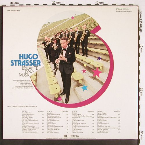 Strasser,Hugo: Brillante Tanzmusik, Foc, EMI Columbia(27 538-8), D,  - 2LP - V2517 - 7,50 Euro