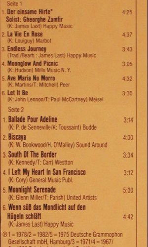Last,James: Romantische Träumereien, Polydor Club-Ed. (32 128-1), D, Ri Typ: LP Best.-Nr.: V2518 Preis: 6,00 Euro