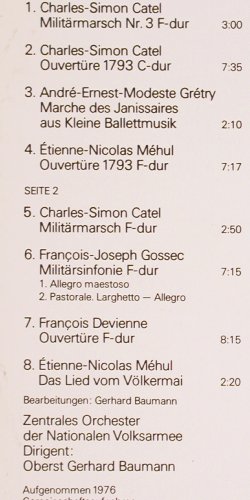 V.A.Musik d.FranzösischenRevolution: Charles-Simon Catel...E.-N.Mehul, Eterna, m-/vg+ (8 26 858), DDR, 1976 Typ: LP Best.-Nr.: V3026 Preis: 7,50 Euro