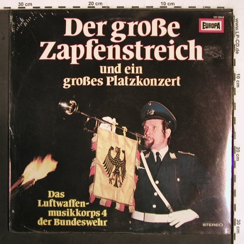 Luftwaffenmusikkorps 4: Der große Zapfenstreich, FS-New, Europa (111 124.8), D, sealed, 1979 Typ: LP Best.-Nr.: V3048 Preis: 9,00 Euro