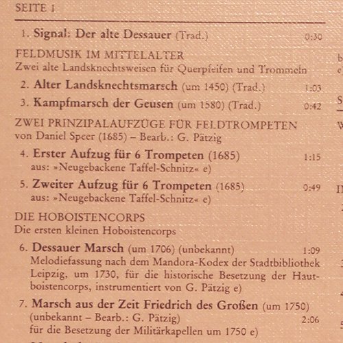 V.A.So leben wir, so leben wir: 500 Jahre Deutsche Militärmusik, Telefunken(6.30111), D, Foc, 1977 - 3LP - V3549 - 12,50 Euro