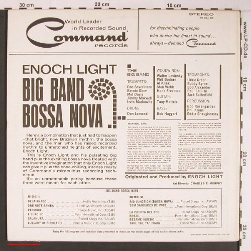 Light,Enoch: Big Band Bossa Nova, (1962), Command (RS 844 SD), US, Ri, 1972 Typ: LP Best.-Nr.: V3618 Preis: 14,00 Euro