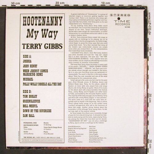 Hootenanny with Terry Gibbs: My Way, vg+/m-, Time Records(S/2105), US, 1963 - LP - V3969 - 7,50 Euro
