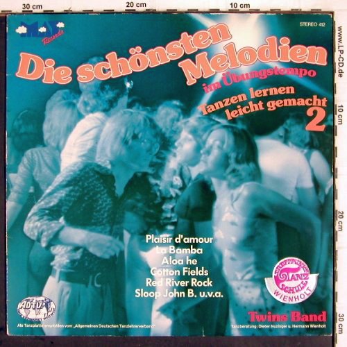 Twins Band:&nbsp;Die schönsten Melodien 2-Übungtempo, May Records (MAY 412), D Typ:&nbsp;LP Best.-Nr.:&nbsp;V518 Preis:&nbsp; 5,00 Euro