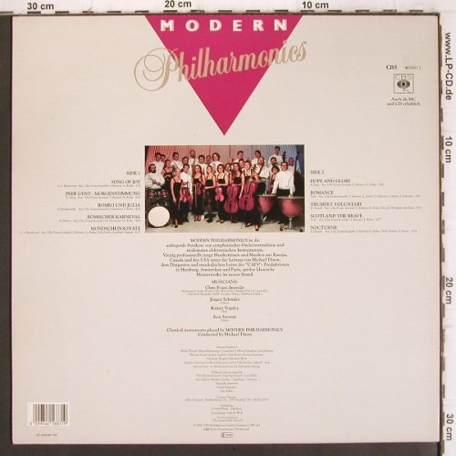 Modern Philharmonies:&nbsp;Klassik in neuem Sound, CBS (CBS 465687 1), NL, 1989 Typ:&nbsp;LP Best.-Nr.:&nbsp;V954 Preis:&nbsp; 6,00 Euro