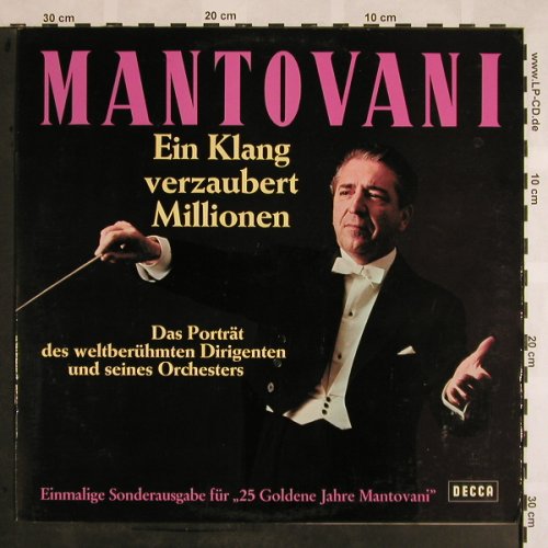 Mantovani: Ein Klang verzaubert Millionen, Foc, Decca,Muster-Sticker(S 16 797-P), D,  - LP - X1055 - 9,00 Euro
