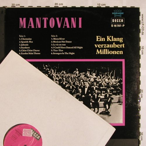 Mantovani: Ein Klang verzaubert Millionen, Foc, Decca,Muster-Sticker(S 16 797-P), D,  - LP - X1055 - 9,00 Euro