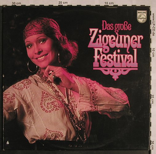 V.A.Das große Zigeuner Festival: Tata Mirando...Bailoiu,Solo,m-/vg+, Philips(6612 028), D,24Tr.Foc,  - 2LP - X1211 - 9,00 Euro