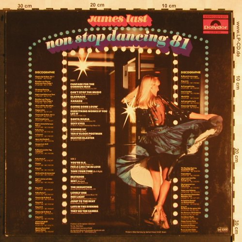 Last,James: Non Stop Dancing'81, wol, Polydor(2372 050), D, 1981 - LP - X1410 - 6,00 Euro