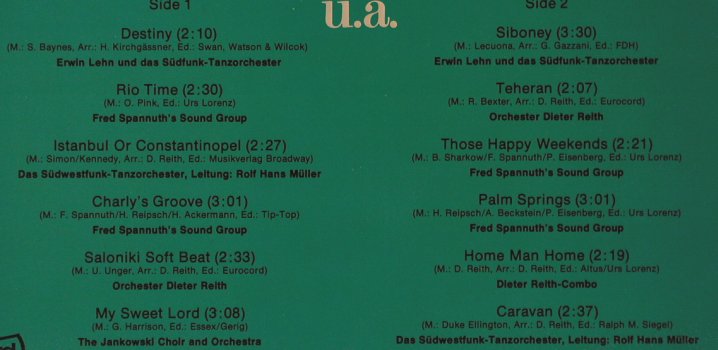 V.A.Spitzenorchester spielen z.Tanz: Erwin Lehn...Südwestfunk-Tanzorch., Intercord(28 548-6 B), D, 1973 - LP - X2681 - 9,00 Euro