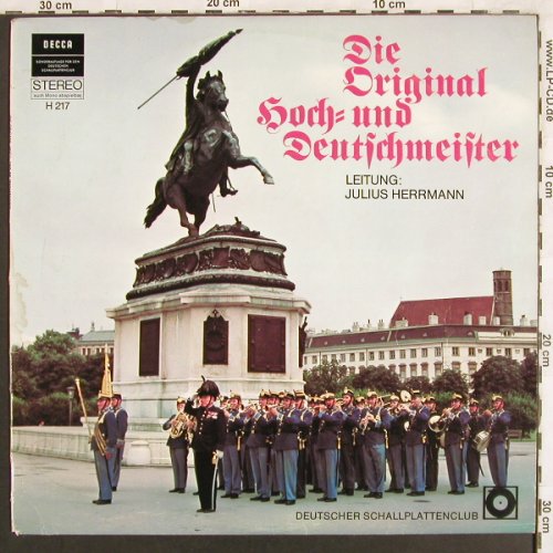Original Hoch- und Deutschmeister: Leitung: Julius Herrmann, Decca Clubpressung(H 217), D,  - LP - X3161 - 7,50 Euro