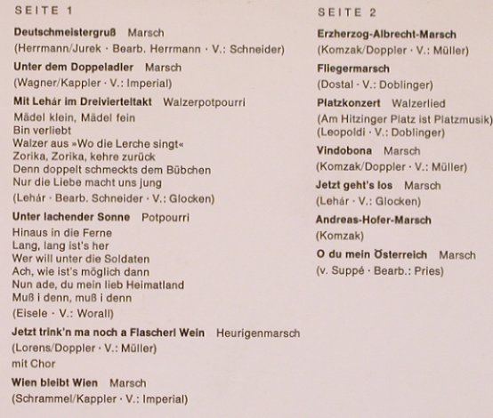 Original Hoch- und Deutschmeister: Leitung: Julius Herrmann, Decca Clubpressung(H 217), D,  - LP - X3161 - 7,50 Euro