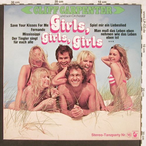 Carpenter,Cliff und s. Orch.: Girls,Girls,Girls, Hansa(27 841 XAT), D, 1976 - LP - X3568 - 6,00 Euro
