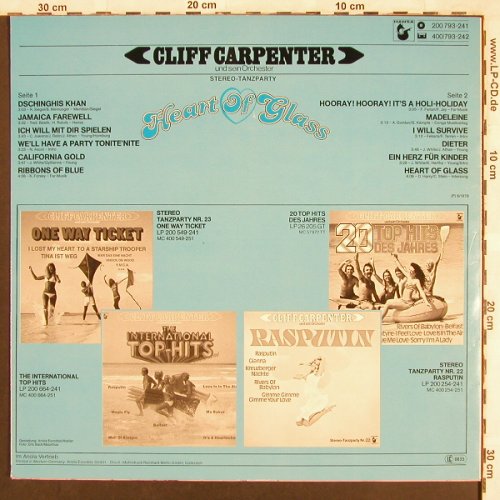 Carpenter,Cliff und s. Orch.: Heart of Glass, Hansa(200 793-241), D, 1979 - LP - X3569 - 5,00 Euro
