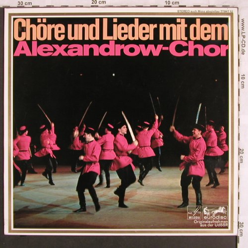 Alexandrov-Chor: Chöre und Lieder mit dem, Eurodisc(77 847 IU), D,  - LP - X3876 - 5,50 Euro