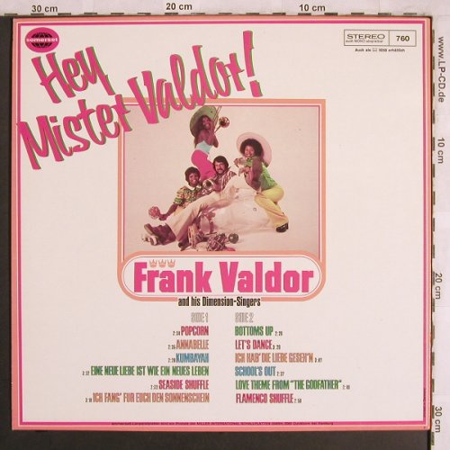 Valdor,Frank &his Dimension-Singers: Hey Mister Valdor, Somerset(760), D,  - LP - X3947 - 6,00 Euro