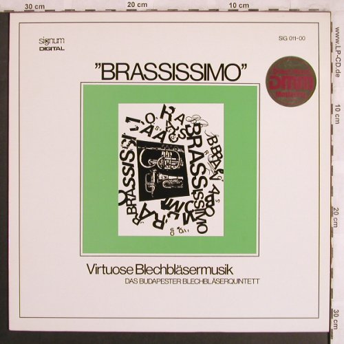 Budapester Blechbläser-Quintett: Brassissiomo, Signum/Teldec(SIG 011-00), D, 1986 - LP - X3991 - 7,50 Euro