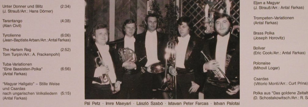 Budapester Blechbläser-Quintett: Brassissiomo, Signum/Teldec(SIG 011-00), D, 1986 - LP - X3991 - 7,50 Euro