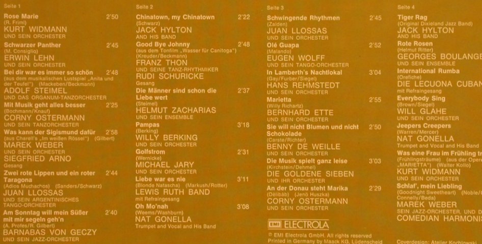 V.A.Tanzorchester von Damals: Vol.2 - 28 Tr., Foc, Odeon(C 178-31 509/10), D,  - 2LP - X4003 - 9,00 Euro