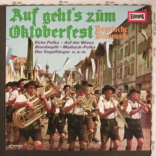 Ebner,Otto/Chiemgauer Schuhplattler: Auf geht's zum Oktoberfest, Europa(E 308), D,  - LP - X4497 - 9,00 Euro