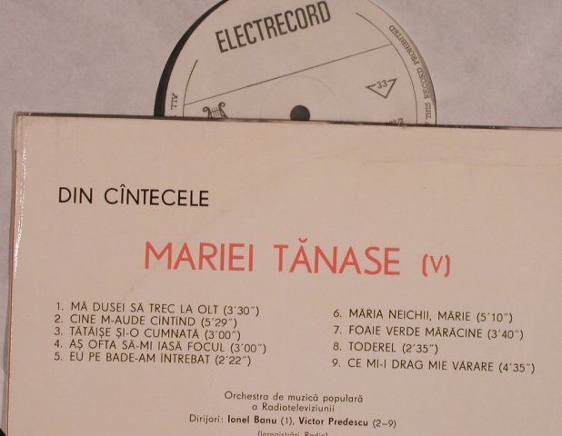 Tanase,Maria: (V), Electrecord(EPE 01.282), RO, Mono,  - LP - X465 - 12,50 Euro