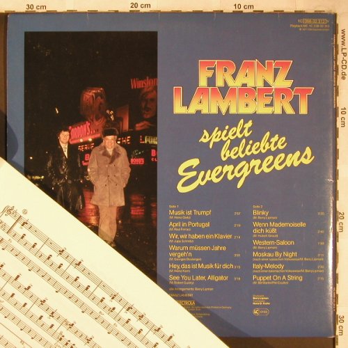 Lambert,Franz: Spielt Beliebte Evergreens, Foc, EMI(066-32 312), D, 1977 - LP - X4896 - 9,00 Euro
