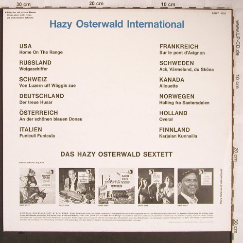Osterwald,Hazy: International, Volksplatte(SMVP 6092), D,  - LP - X5016 - 12,50 Euro