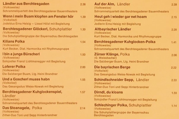 V.A.Echo vom Königssee: Ein musikalischer Bilderbogen..., Sonocord(28 151-9), D,  - 2LP - X5040 - 7,50 Euro