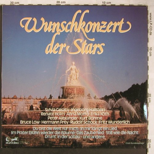 V.A.Wunschkonzert der Stars: Rudolf Schock...Peter Alexander, Eurodisc(63 053), D, 1975 - LP - X5044 - 6,00 Euro