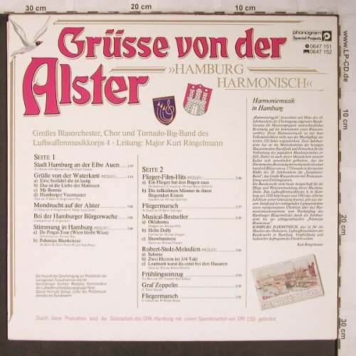 Luftwaffenmusikkorps 4: Grüsse von der Alster, Ringelmann, Phonogran(0647 151), D,  - LP - X5159 - 7,50 Euro