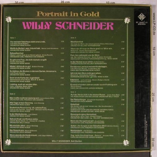 Schneider,Willy: Portrait in Gold, Box, vg+/m-, Telefunken(ST 3022/1-2), D, 1973 - 2LP - X5188 - 9,00 Euro