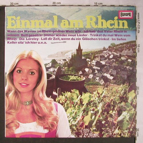 V.A.Einmal am Rhein: Horst Wilhelm...Rudi Bohn, Europa(111 033.0), D, 1979 - LP - X5435 - 6,00 Euro