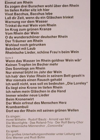 V.A.Einmal am Rhein: Horst Wilhelm...Rudi Bohn, Europa(111 033.0), D, 1979 - LP - X5435 - 6,00 Euro