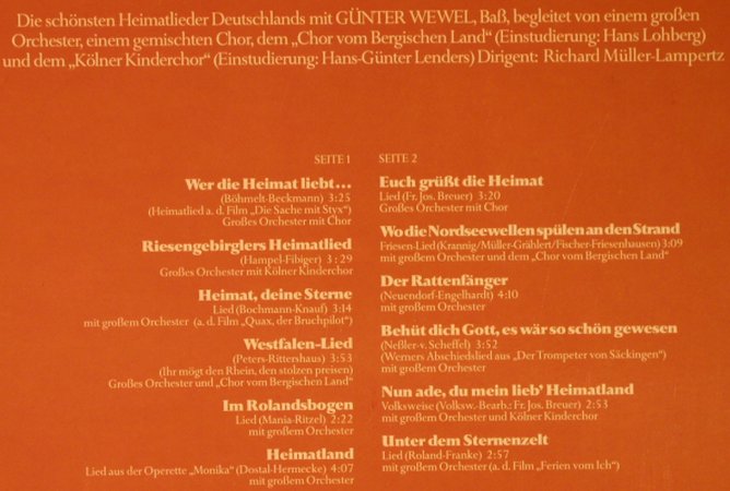 Wewel,Günter: Wer die Heimat liebt, Telefunken(6.23781 AS), D, 1979 - LP - X5500 - 7,50 Euro