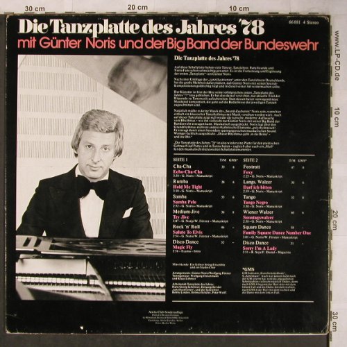 Noris,Günther & Big Band: Die Tanzplatte des Jahres'78, Ariola Club Aufl.(66 881 4), D, m-/vg+, 1977 - LP - X5539 - 6,00 Euro