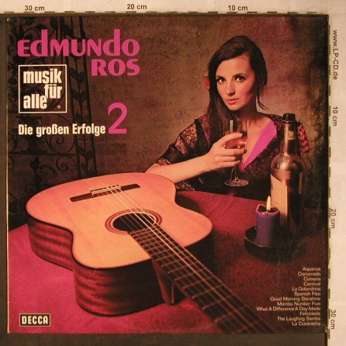 Ros,Edmundo: Die Grossen Erfolge 2,Musterplatte, Decca , bad condition(ND 622), D, vg-/m-,  - LP - X5555 - 5,00 Euro